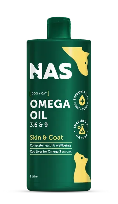 Natural Animal Solutions Omega 3 , 6 & 9 for Dogs and Horses  -  1 litre