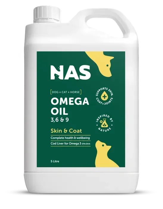 Natural Animal Solutions Omega 3 , 6 & 9 for Dogs and Horses  -   5 litres