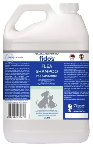 Fido's Flea Shampoo  -  5 litres