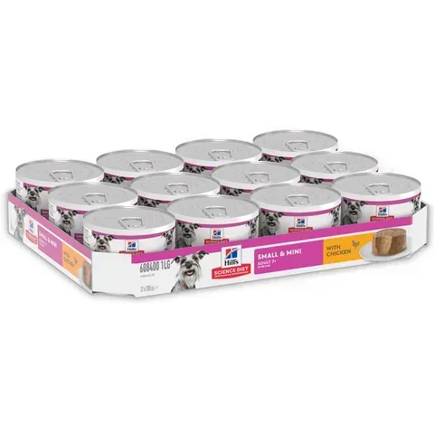 Hill's Science Diet Adult 7+ Senior Small & Mini with Chicken Canned Dog Food  -  12 x 200 grams