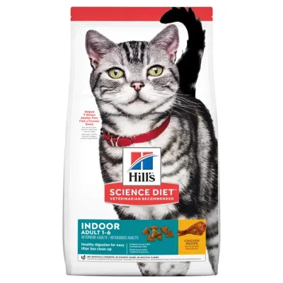 Hills Science Diet Adult Indoor Dry Cat Food  -   7.03 kg