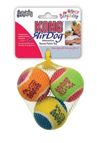 Kong Airdog Squeaker Ball  Birthday Party  - 3 pack