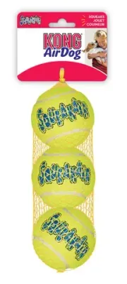 Kong Airdog Squeaker Ball  Medium  - 3 pack