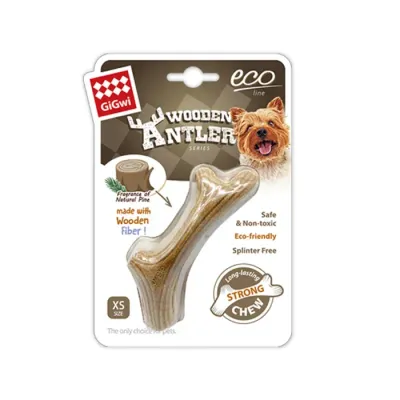 GiGwi Antler Wooden Chew Toy  -  X Small