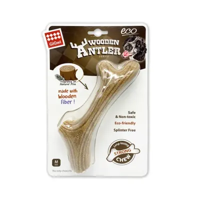 GiGwi Antler Wooden Chew Toy  -  Medium