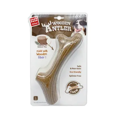 GiGwi Antler Wooden Chew Toy  -  Large
