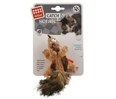 GiGwi Catch 'N' Scratch Chipmunk