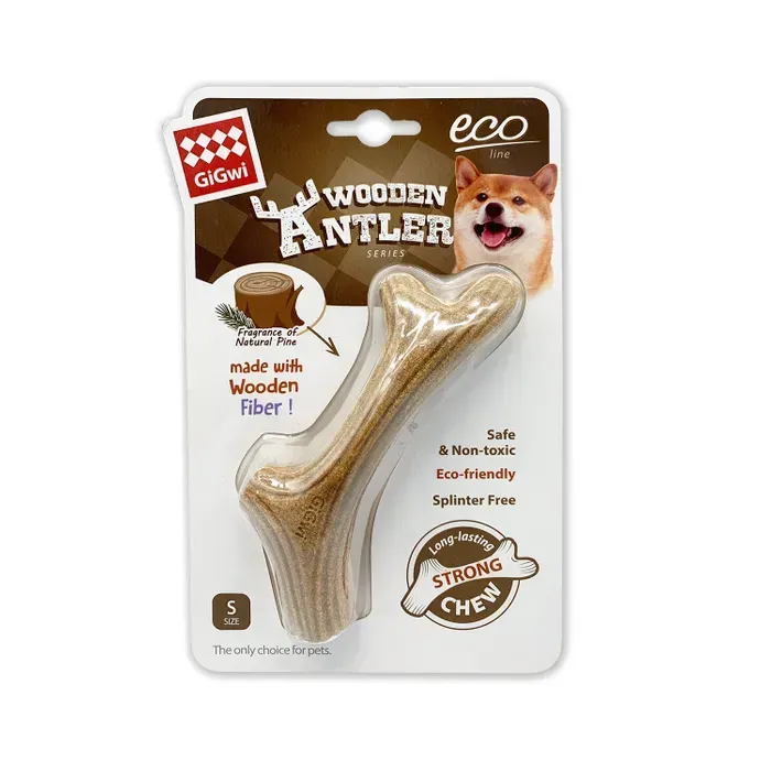 GiGwi Antler Wooden Chew Toy  -  Small