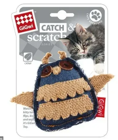 GiGwi Catch 'N' Scratch Eco Owl