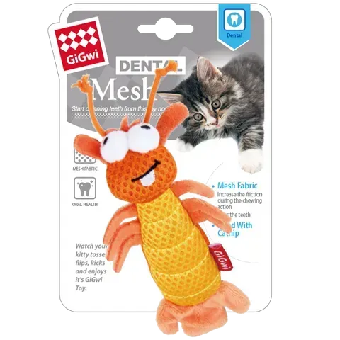 GiGwi Dental Mesh With Catnip Shrimp
