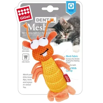 GiGwi Dental Mesh With Catnip Shrimp