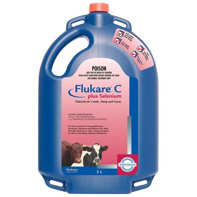 Virbac Flukare C + Selenium  -  15 litres