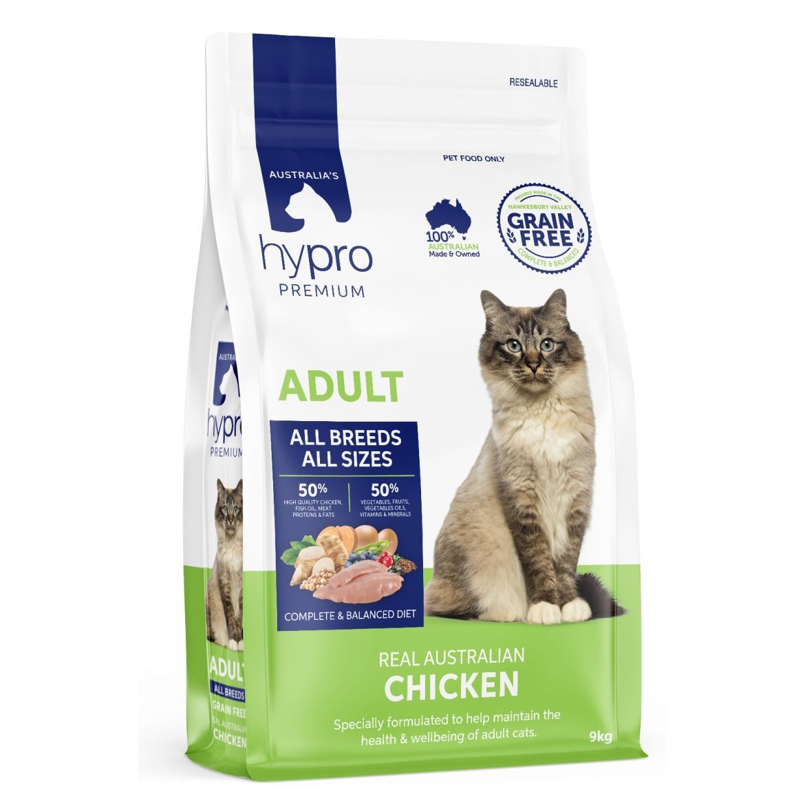 Hypro Premium Grain Free Chicken Adult Cat  -  2.5 kg