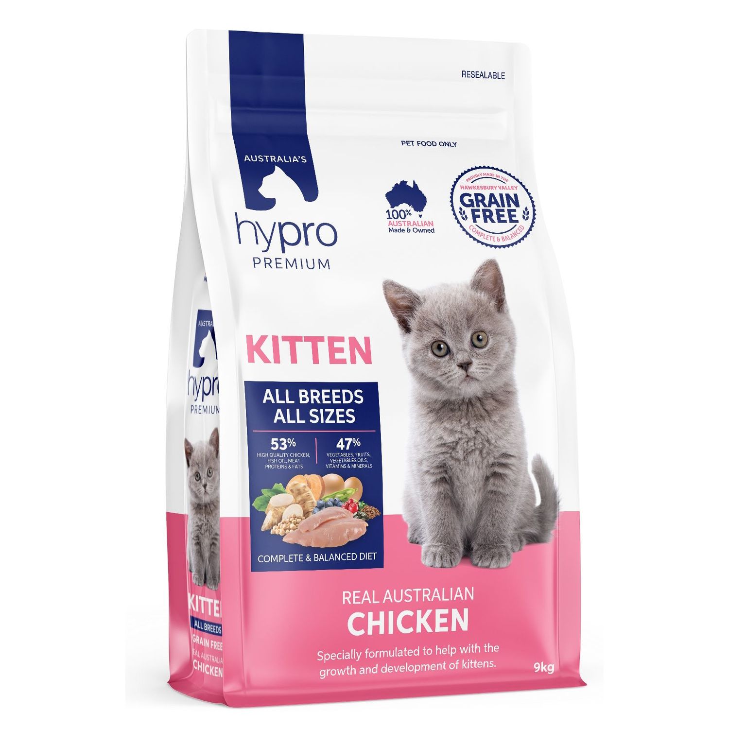 Hypro Premium Grain Free Chicken Kitten  - 2.5 kg
