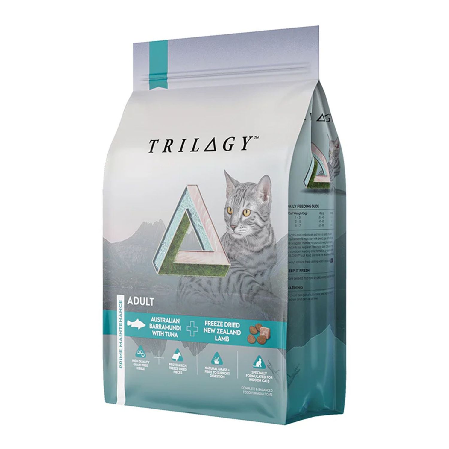 Trilogy Barramundi With Tuna And Freeze Dried Lamb Grain Free Adult Dry Cat Food  -   1.8 kg