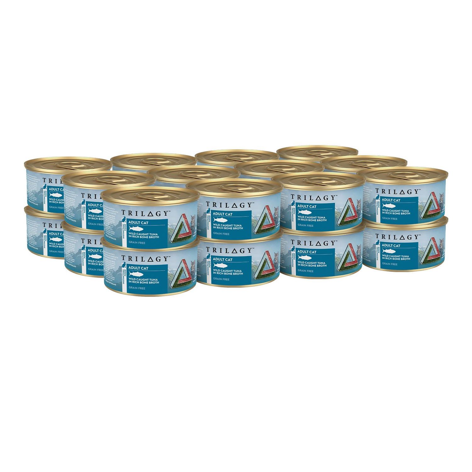Trilogy Wild Caught Tuna In Rich Bone Broth Grain Free Adult Wet Cat Food  -  85 grams x 24
