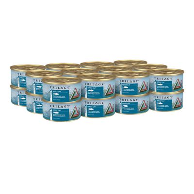 Trilogy Wild Caught Tuna In Rich Bone Broth Grain Free Adult Wet Cat Food  -  85 grams x 24