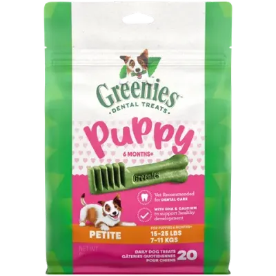 GREENIES Puppy Dental Dog Treats Original Petite - 340 grams GREENIES Puppy Dental Dog Treats Original Petite - 340 grams