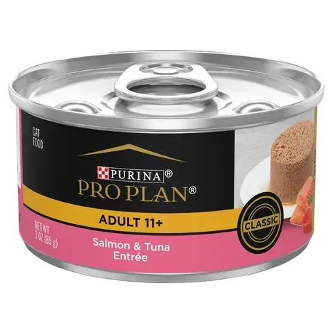 Pro Plan Adult 11+ Salmon & Tuna Entrée Wet Cat Food  -  85 grams x 24