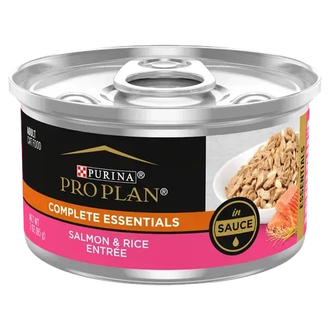 Pro Plan Wet Cat Food Adult Salmon Rice Entree - 85 grams x 12
