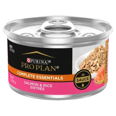 Pro Plan Wet Cat Food Adult Salmon Rice Entree - 85 grams x 12