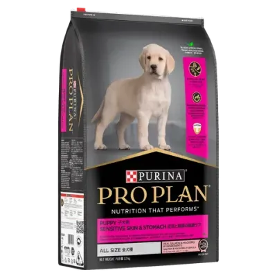 Pro Plan Puppy Sensitive Skin & Stomach Dry Dog Food  -  12 kg