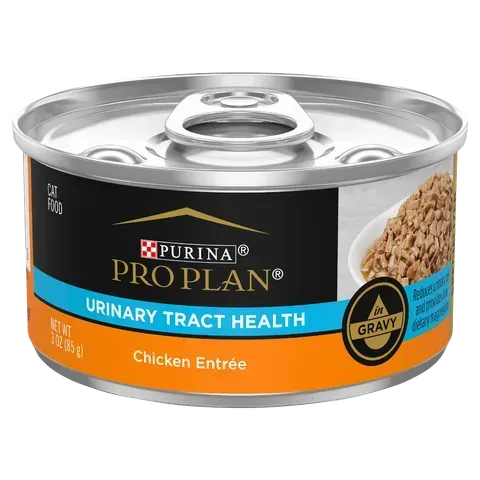 Pro Plan Urinary Tract Health Chicken Entrée In Gravy Wet Cat Food  -  85 grams x 24