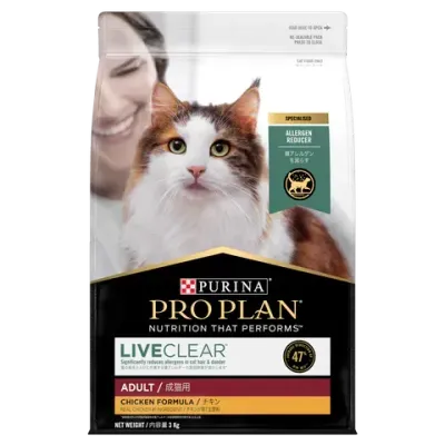 Pro Plan Live Clear Adult Cat Chicken  -  3 kg Pro Plan Live Clear Adult Cat Chicken  -  3 kg
