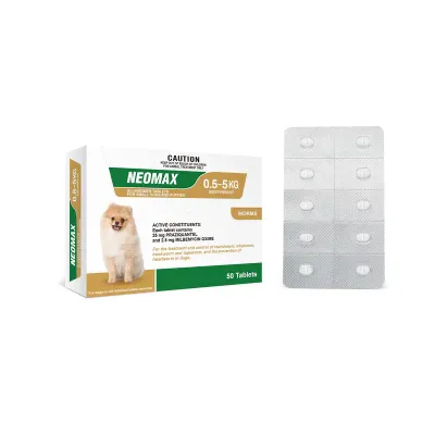 Neomax Allwormer Tablets for Small Dogs & Puppies   0 kg - 5 kg  -  50 tablets