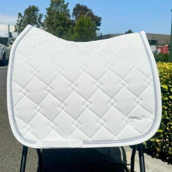 Cavalier Corduroy Dressage Saddle Pad White -  Pony