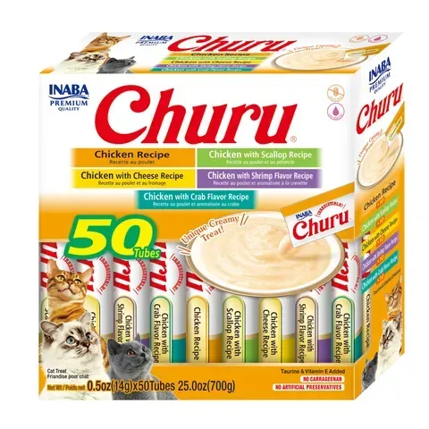 INABA Churu Chicken Recipe 700 grams (14 grams X 50 Tubes)