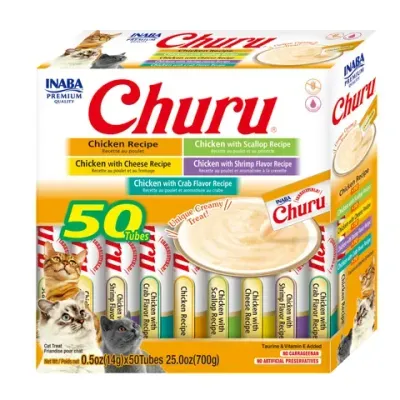 INABA Churu Chicken Recipe 700 grams (14 grams X 50 Tubes)