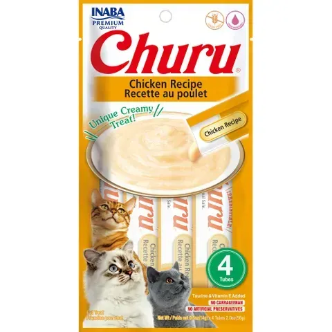 INABA Churu Chicken Recipe 56 grams (14 grams X 4 Tubes)