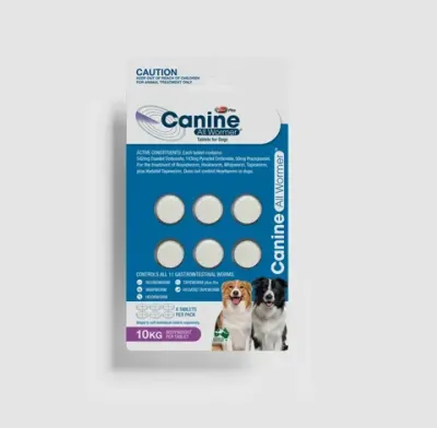 Value Plus Canine All Wormer  10 kg  -  6 tablets