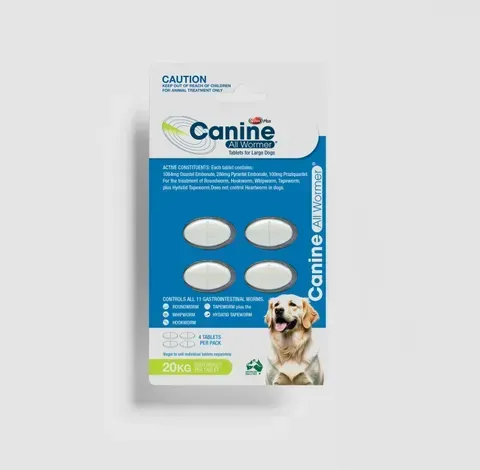 Value Plus Canine All Wormer  40 kg  -  2 tablets
