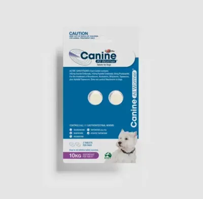 Value Plus Canine All Wormer  10 kg  -  2 tablets
