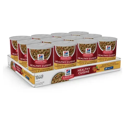 Hills Science Diet Canine Adult 7+ Healthy Cuisine Chicken & Carrot Stew - 12 x 354 grams