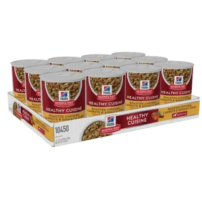 Hills Science Diet Canine Adult Healthy Cuisine Chicken & Carrot Stew - 12 x 354 grams