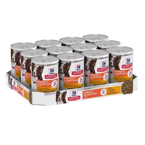 Hills Science Diet Perfect Digestion Adult with Chicken & added Vegetables - 363 grams x 12