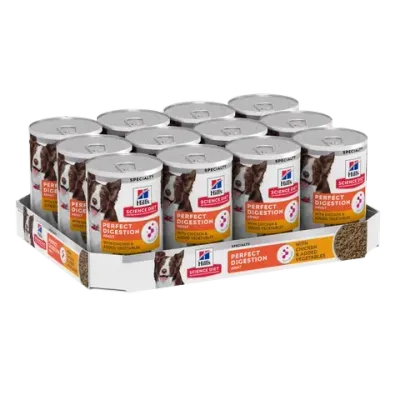 Hills Science Diet Perfect Digestion Adult with Chicken & added Vegetables - 363 grams x 12