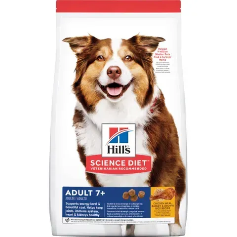 Hills Science Diet Chicken Meal Barley Brown Rice Recipe 7+ Mature Senior Dry Dog Food - 12 kg