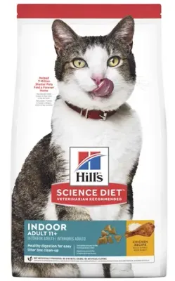 Hills Science Diet Indoor Chicken Recipe Mature Senior Adult 11+ Dry Cat Food  -  3.17 kg Hills Science Diet Indoor Chicken Recipe Mature Senior Adult 11+ Dry Cat Food  -  3.17 kg