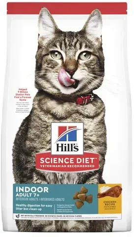 Hills Science Diet Indoor Chicken Recipe Mature Senior Adult 7+ Dry Cat Food  -  3.17 kg