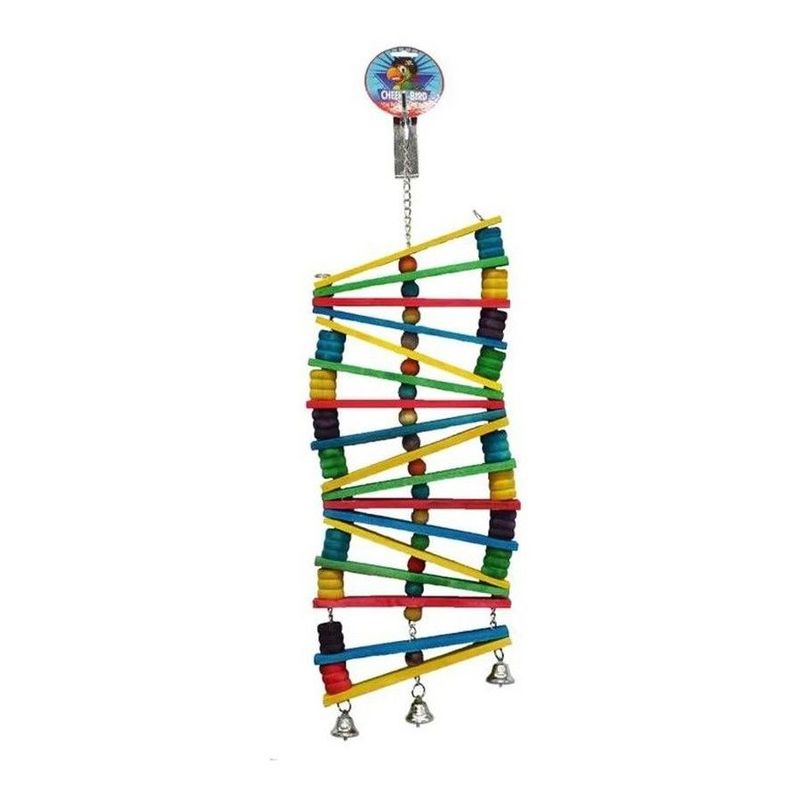 Cheeky Bird Angle Block Ladder Wooden Bird Toy - X Large