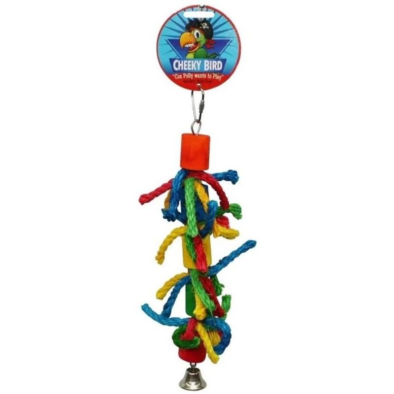 Cheeky Bird Cylinder & Rope With Bell