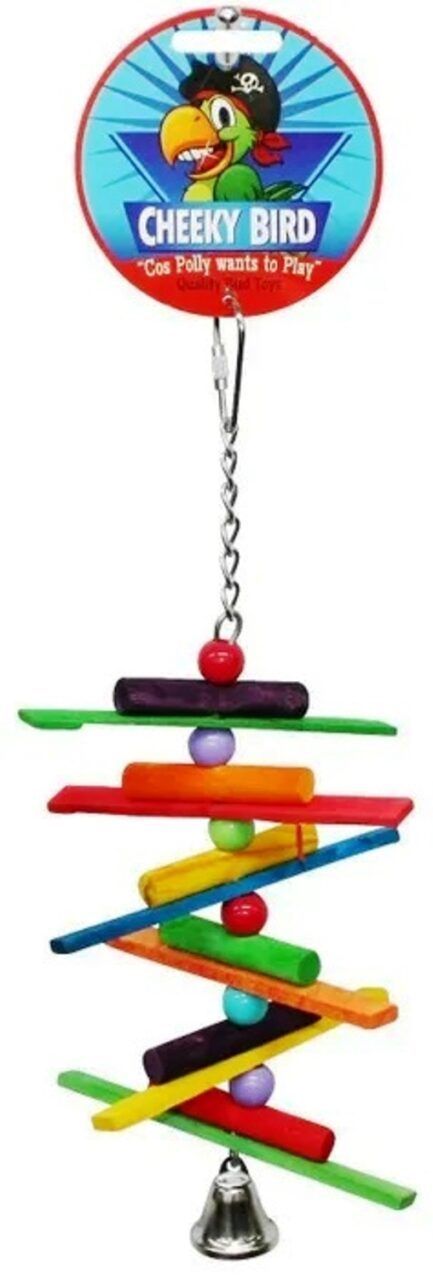 Cheeky Bird Spiral Stick with Bell