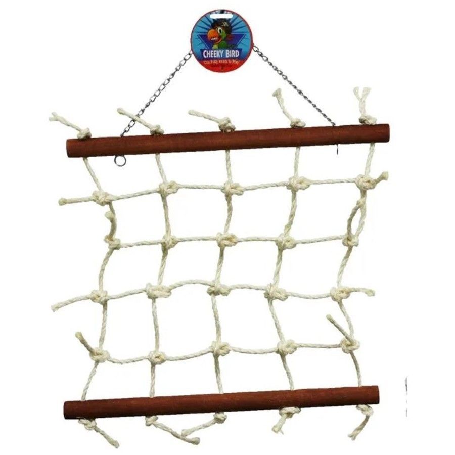 Cheeky Bird Natural Rope Lattice - Small