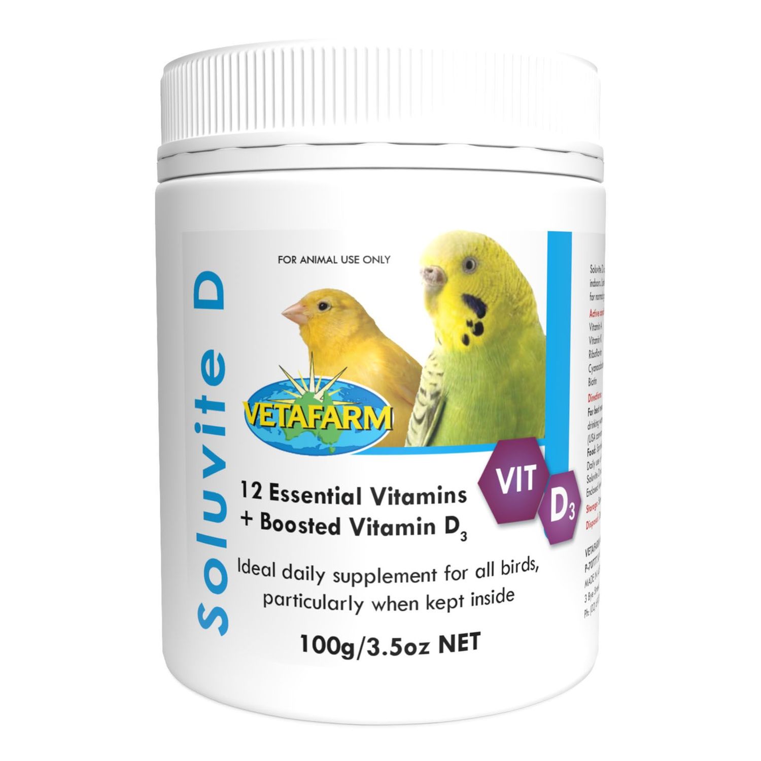 Vetafarm Soluvite D  -  100 grams