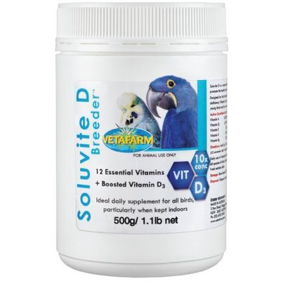 Vetafarm Soluvite D Breeder Supplement For Birds - .500 grams