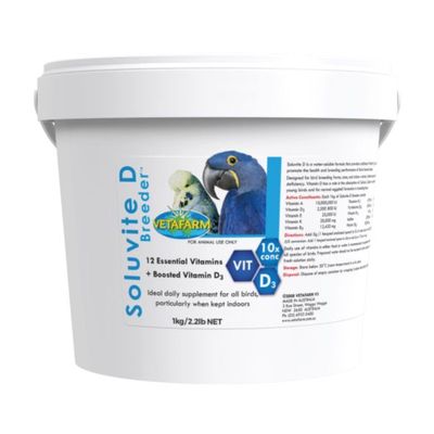 Vetafarm Soluvite D Breeder Supplement For Birds - 1kg